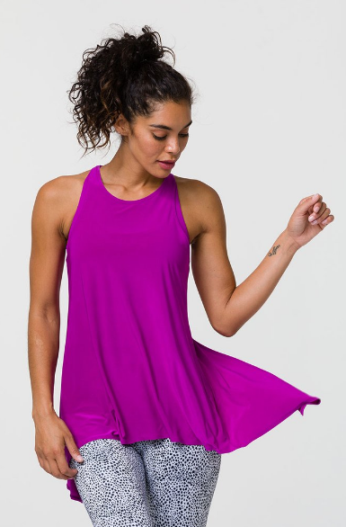 Image Title Onzie Tie Back Tank - Orchid